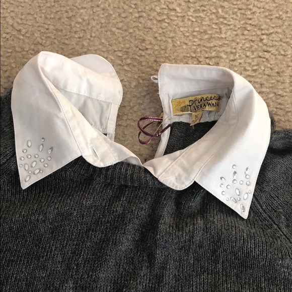 NWT Vera Wang faux shirt sweater - Picture 2 of 5